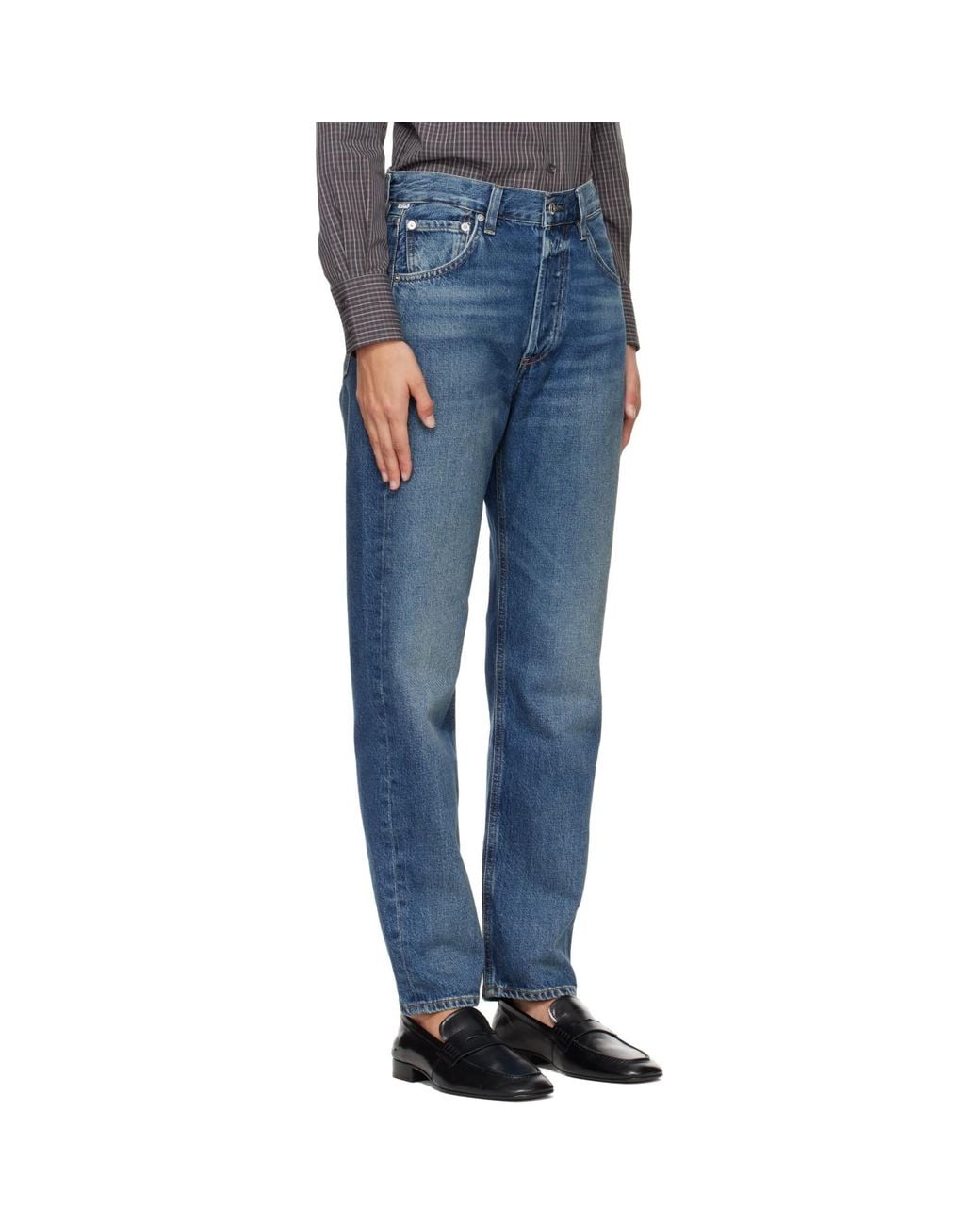 Citizens of Humanity Blue Winslow Boyfriend Long Jeans
