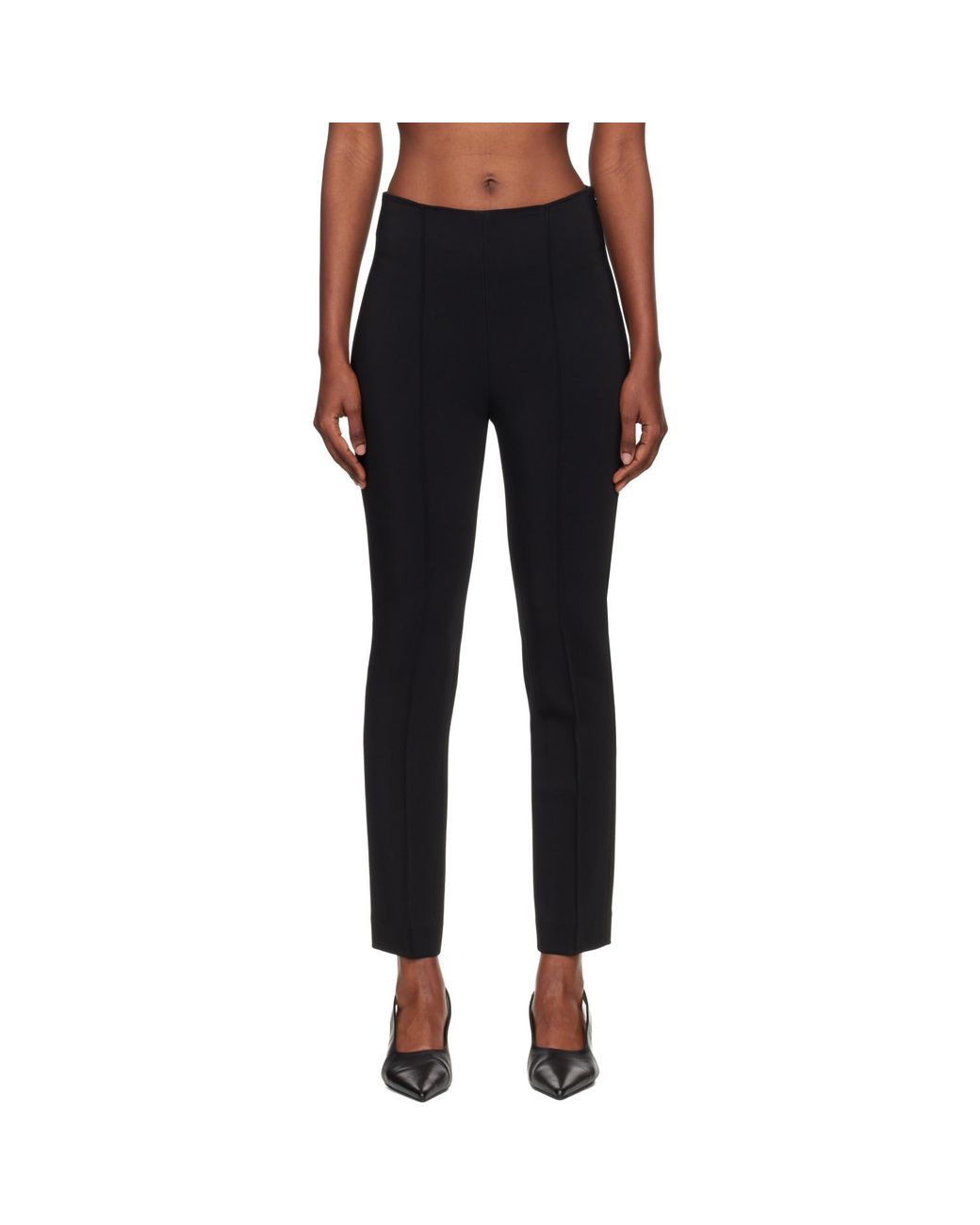 Rohe Black Cigarette Leg Trousers