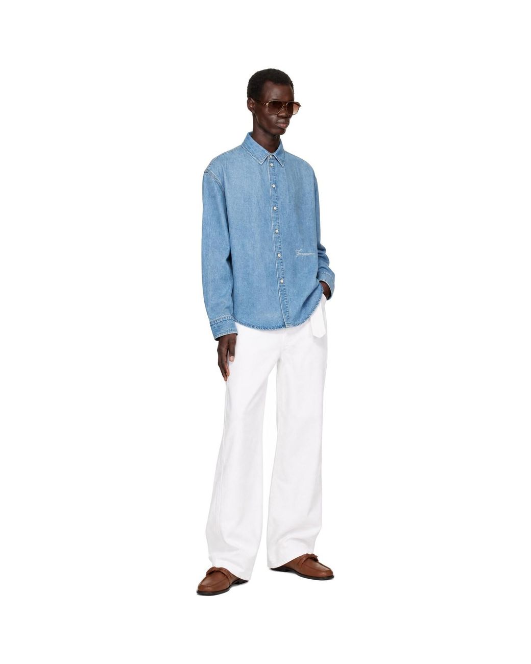 Jacquemus Blue 'The Simon Denim' Shirt for men