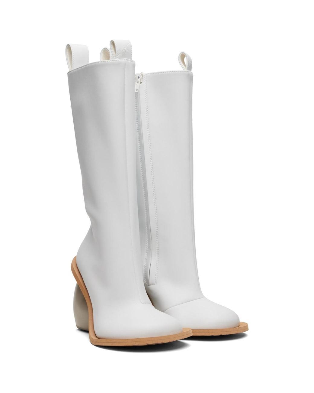Yume Yume White Off- Love Tall Boots