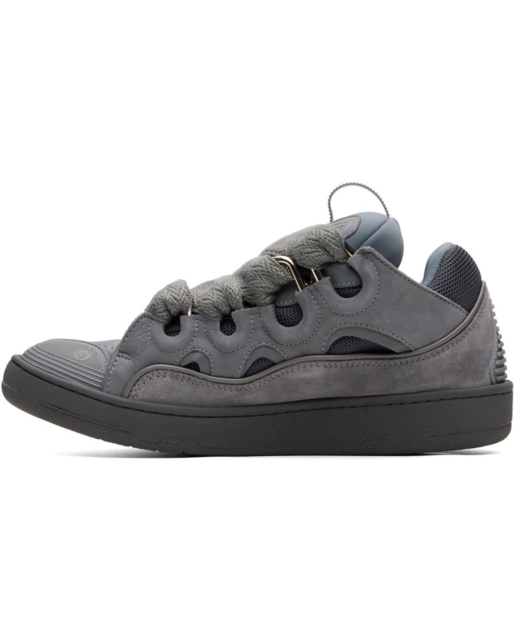 Lanvin Gray Monocolor Curb Sneakers