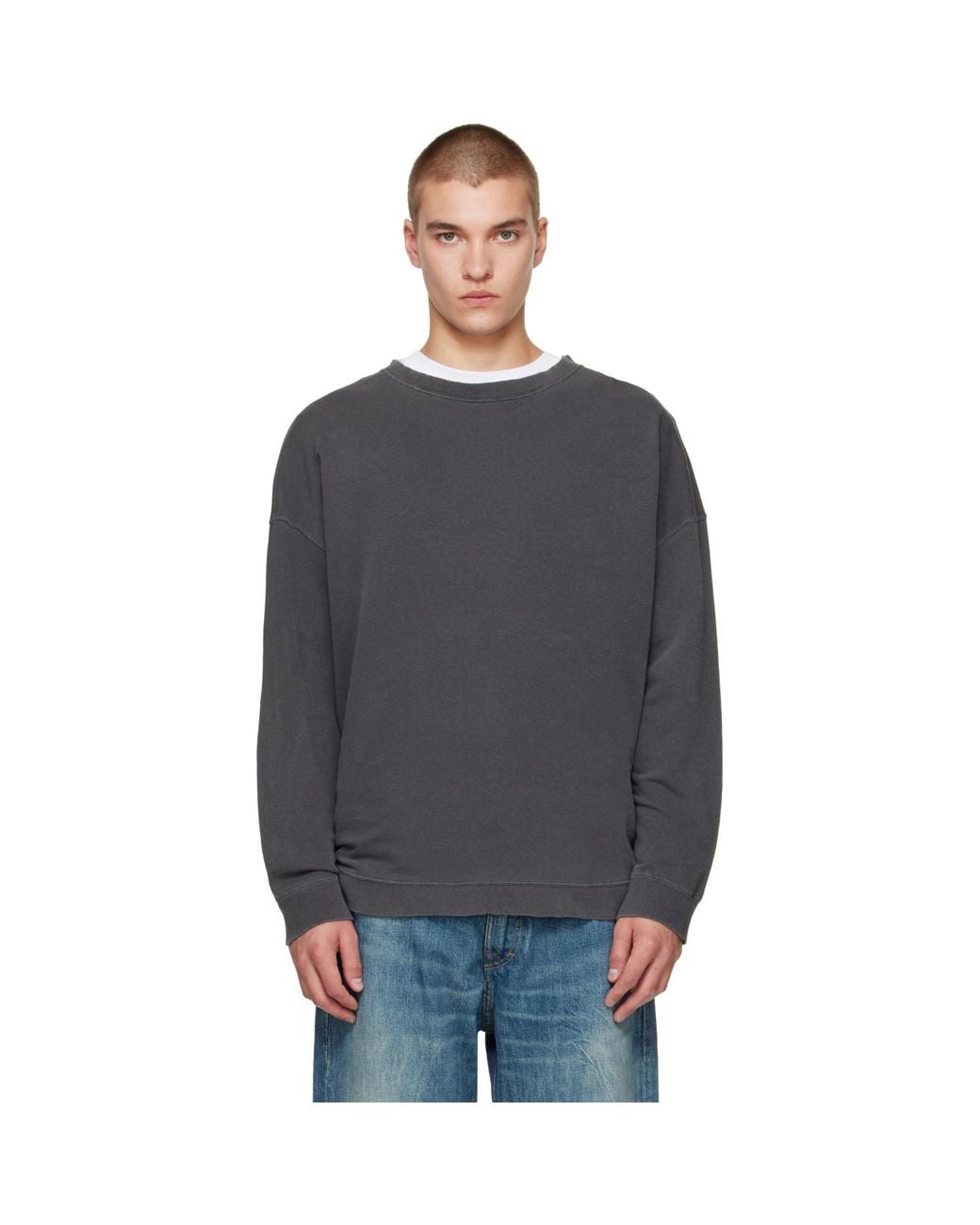 Our Legacy Gray Slack Sweatshirt for men