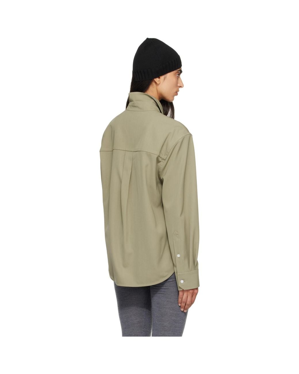 Bottega Veneta Green Wool Shirt