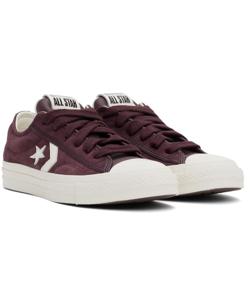 Converse Burgundy Star Player 76 Low Top Sneakers in Black Lyst