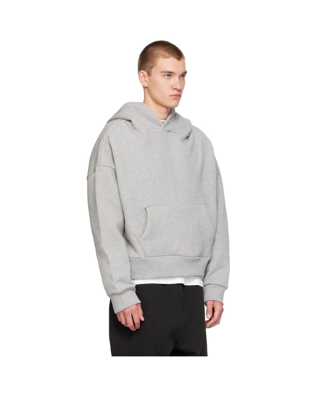 Entire studios Gray Heavy Hoodie for men