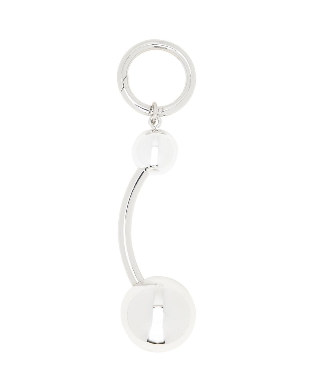 Justine Clenquet White Connie Piercing Keychain for men