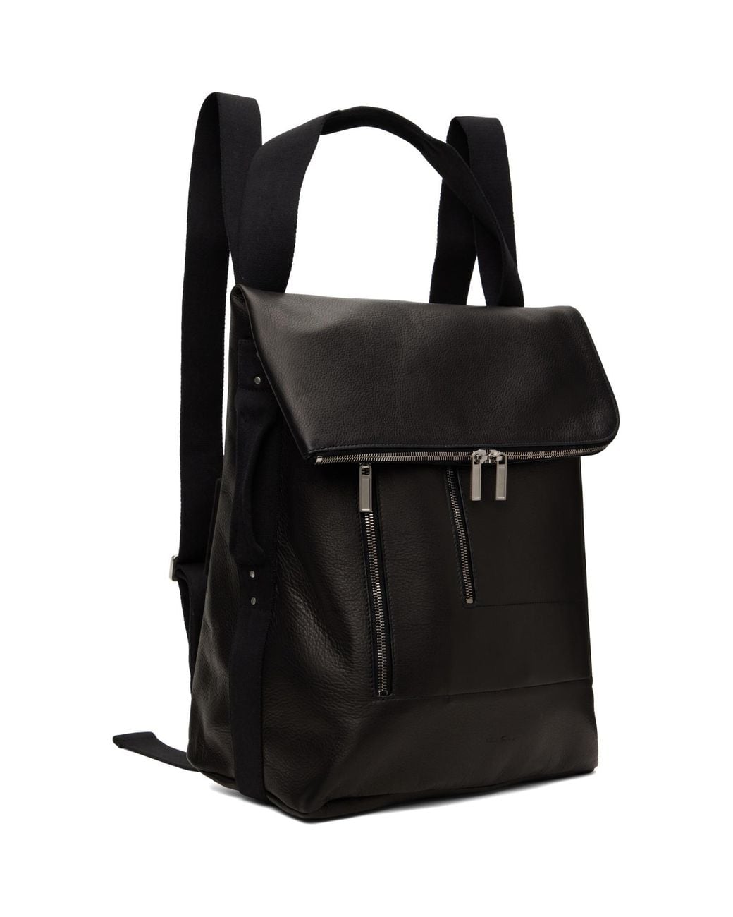 Rick Owens Black Tower Cargo Packpack for men