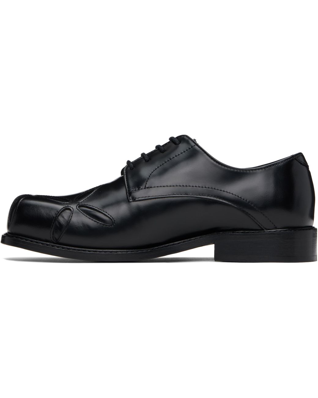 靴 STEFAN COOKE SLASHED SQUARE TOE EU41 Stefan Cooke Slashed Square Toe Derby Shoes | Black