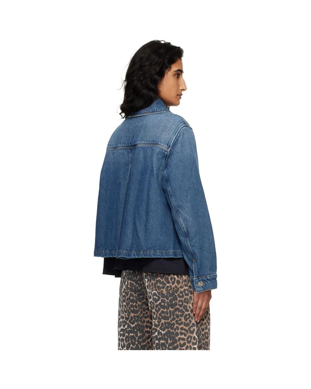 Ganni Blue Heavy Denim Jacket