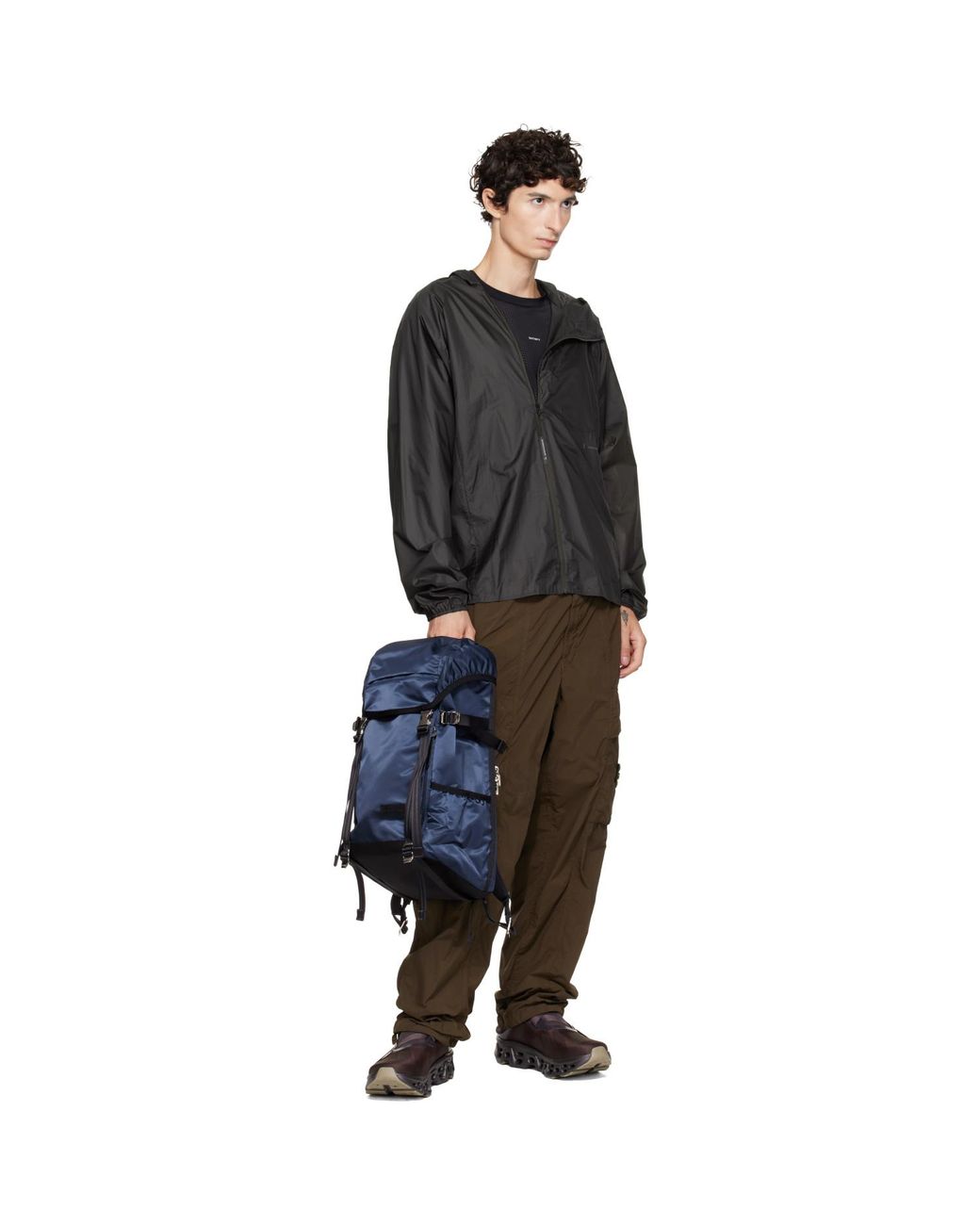Master Piece Blue Lightning Flap Backpack for men