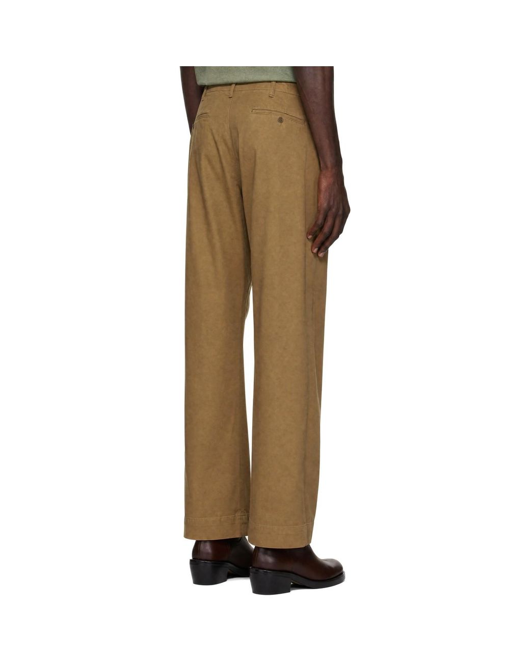 RRL Natural Tan Chino Field Trousers for men