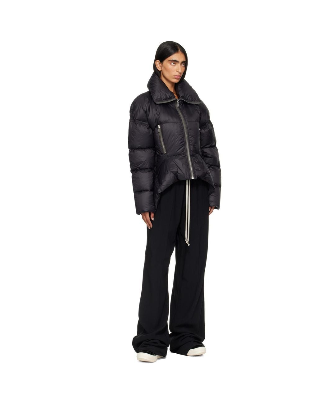 Rick Owens Black Tower Draculimo Down Jacket