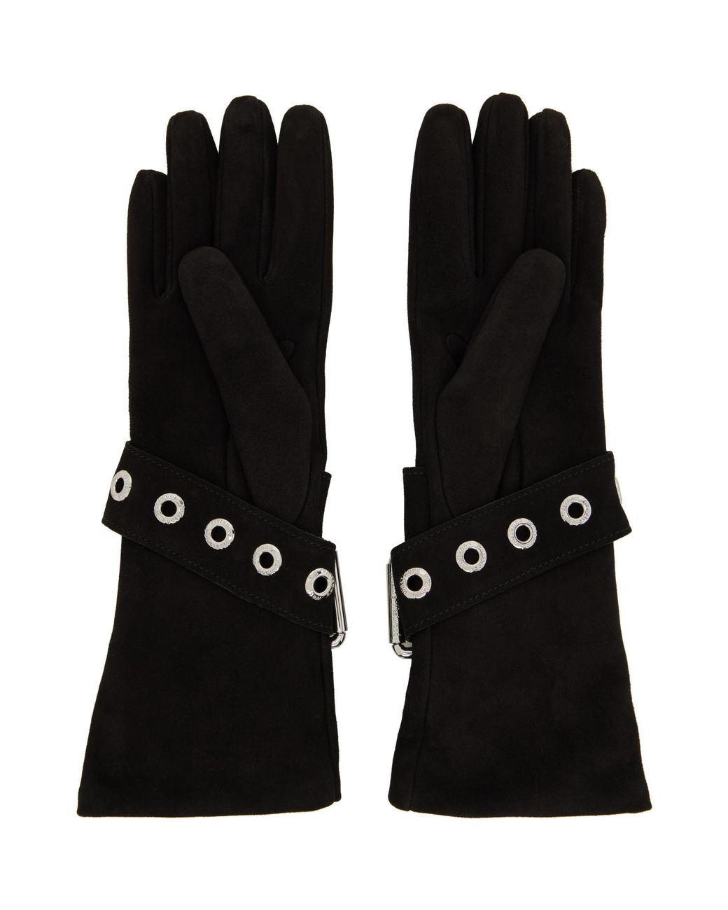 Vivienne Westwood Black Belt Buckle Gloves