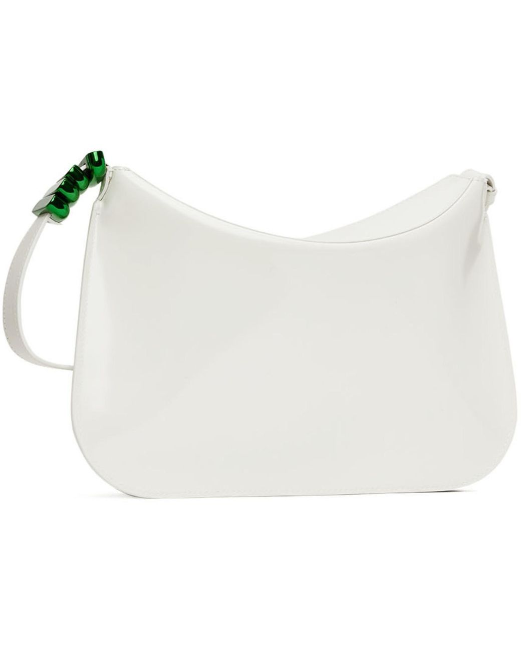 Bottega Veneta White Flap Shoulder Bag