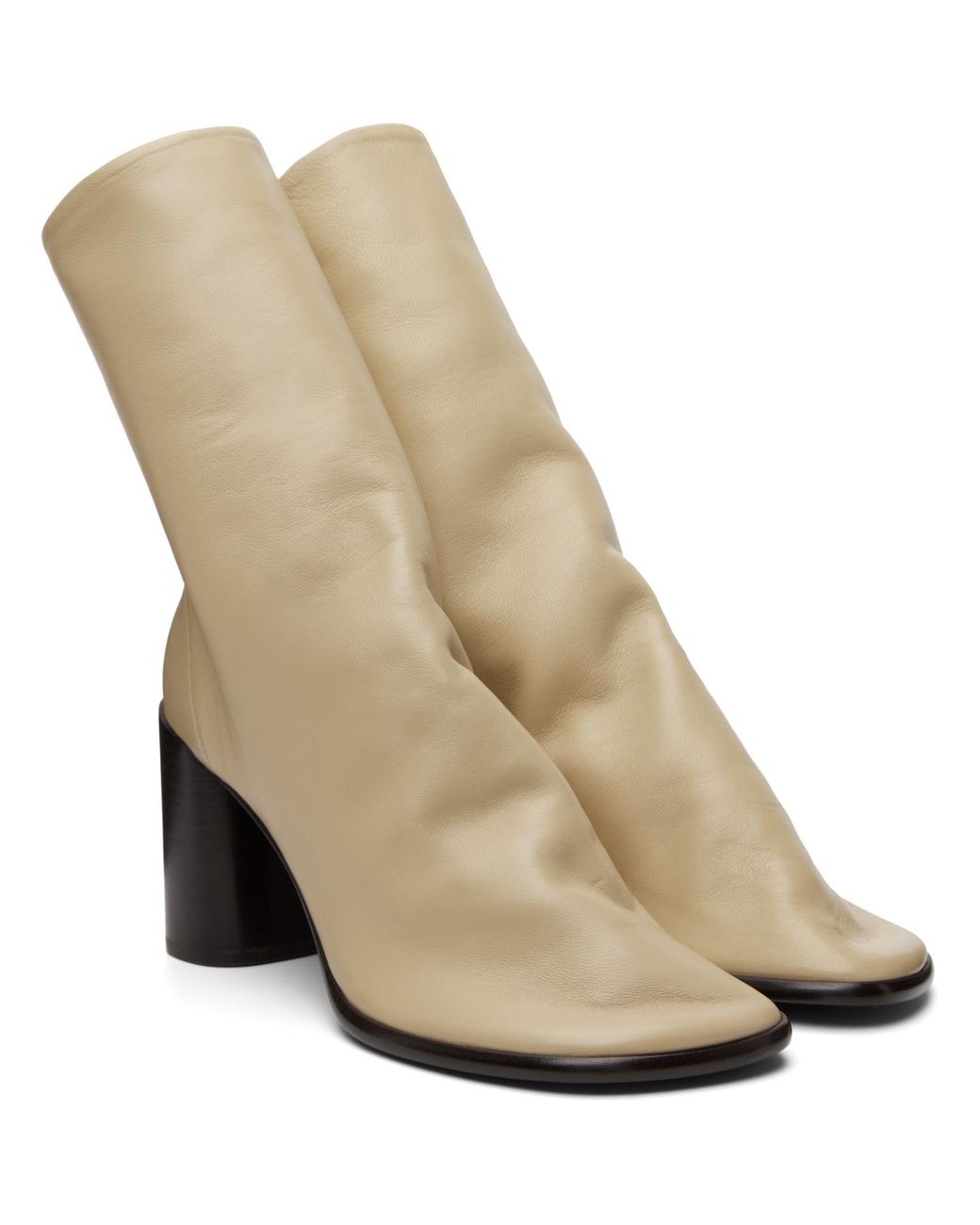 Lemaire Metallic 80Mm Glove Ankle Boots