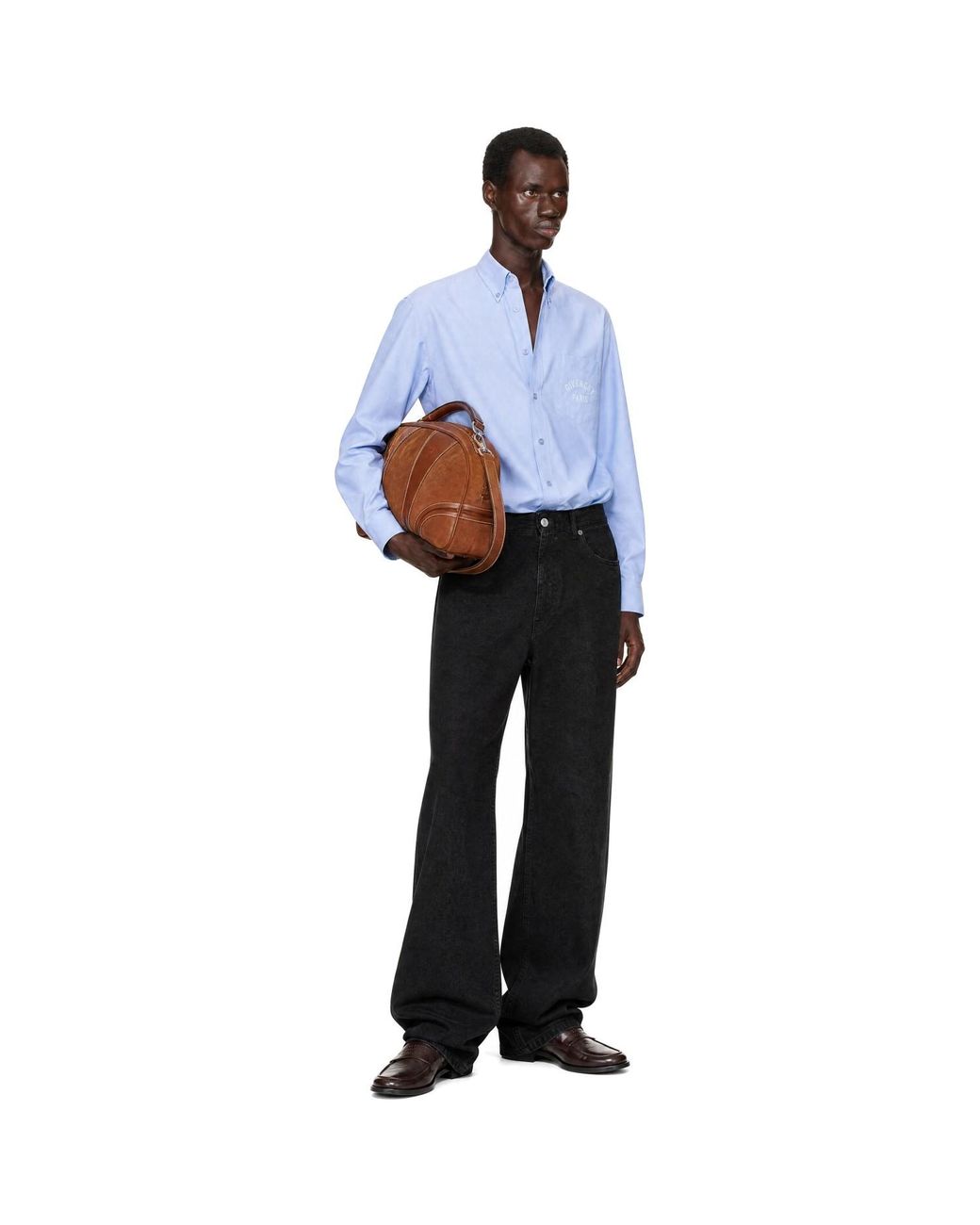 Givenchy Blue Classic Fit Button Down Shirt for men