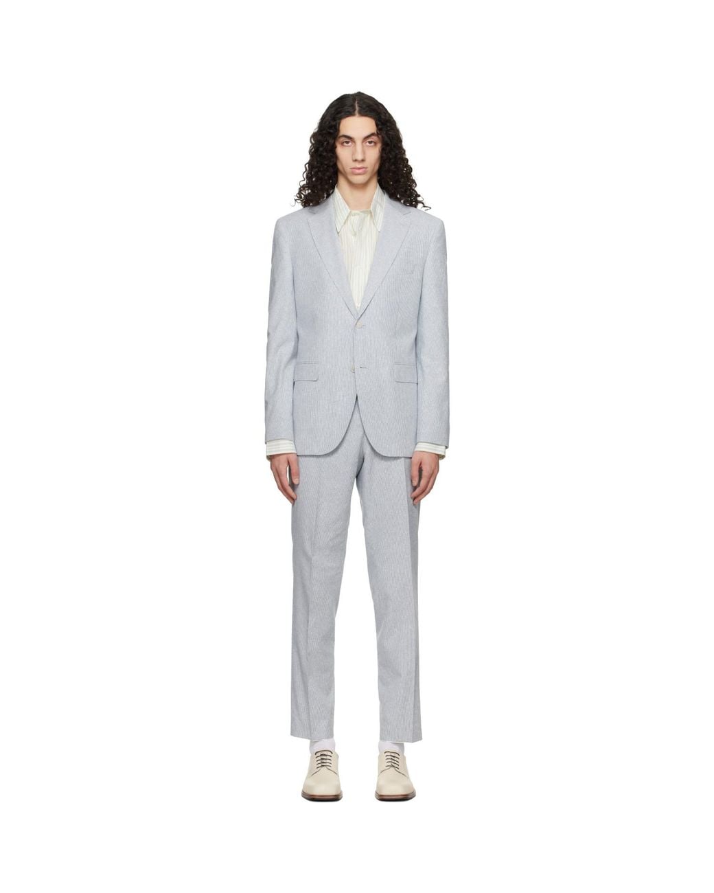 Boss Black Two-Piece Regular-Fit Stretch Bouclé Suit for men