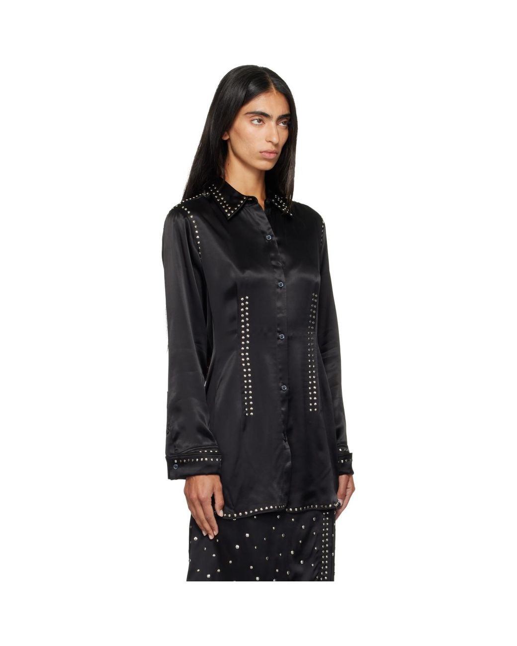 Wales Bonner Black Mystic Shirt