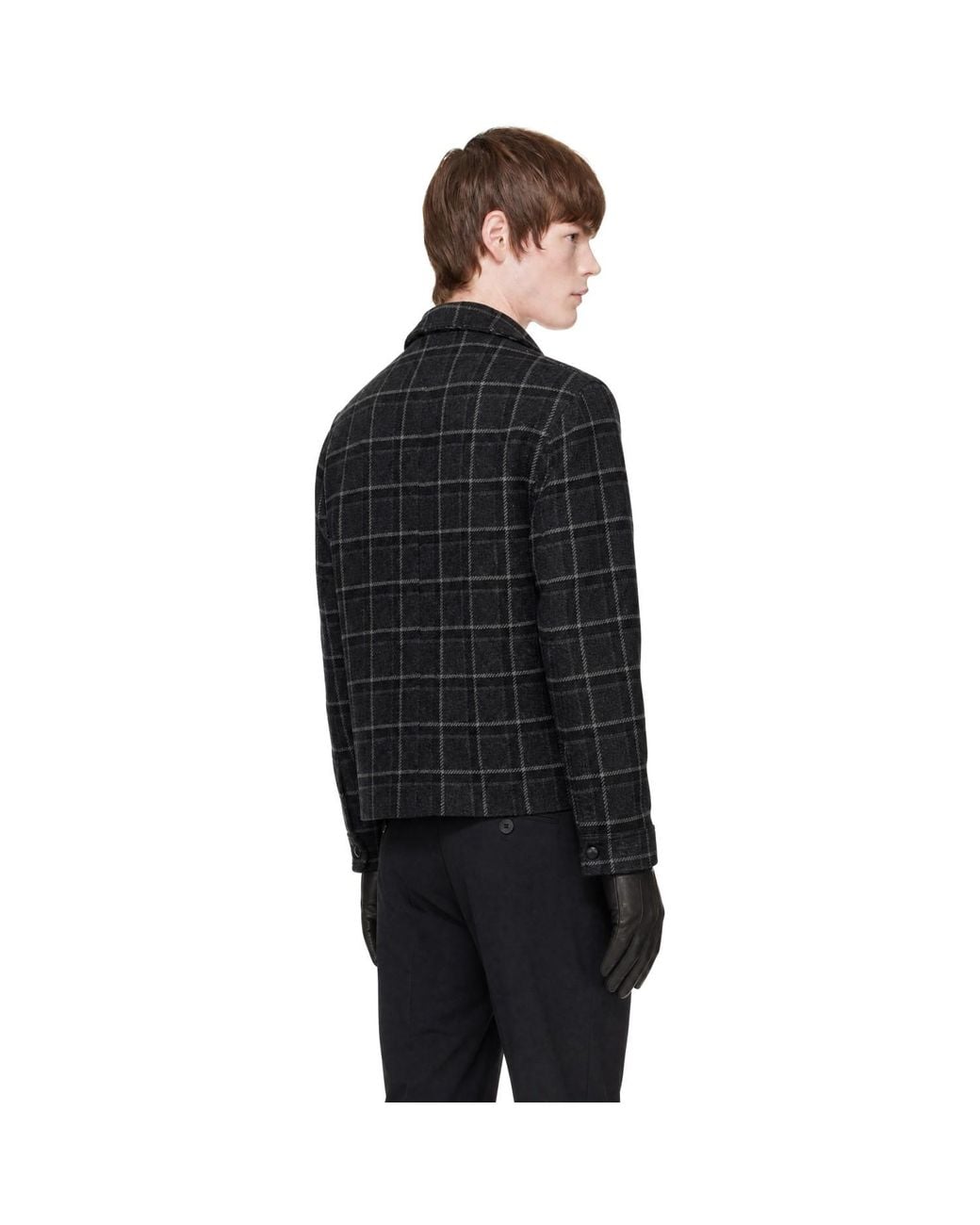 Ernest W. Baker Black Ssense Exclusive Check Overshirt for men