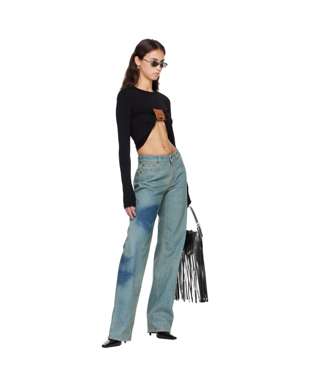 Jean Paul Gaultier Blue 'The Label' T-Shirt