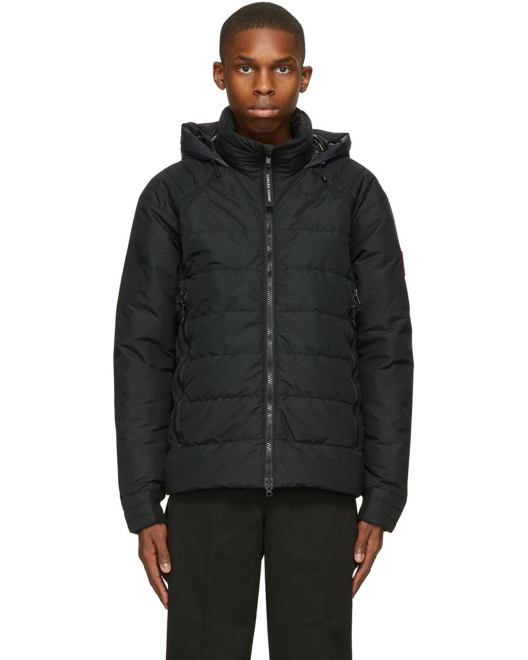 Canada Goose Satin Down Hybridge Base Jacket in Black for Men Lyst