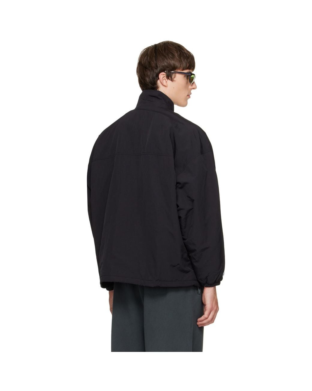 Willy Chavarria Black 'Willy' Polar Fleece Sweater for men