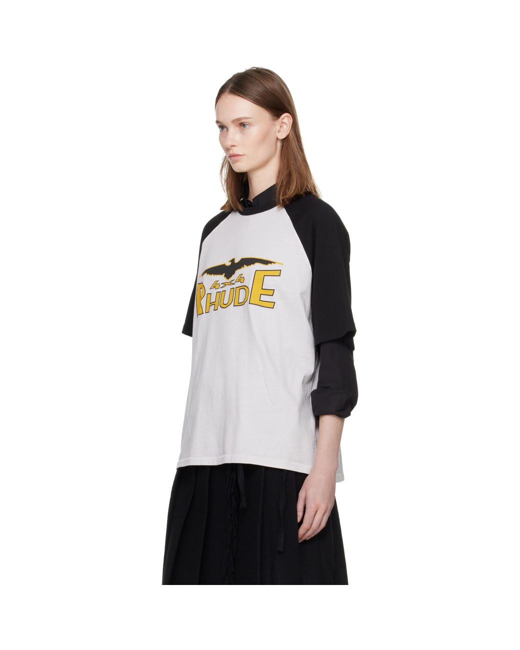 Rhude Black 4X4 Spirit Raglan T-Shirt