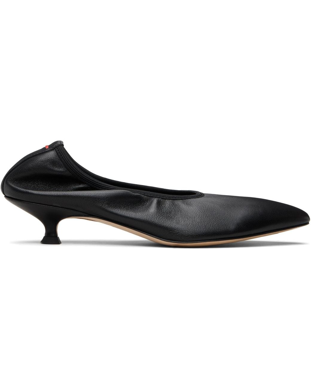 Aeyde Black Hermia Heels