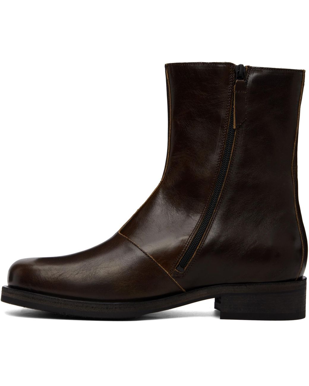 Our Legacy Brown Khaki Camion Boots for men