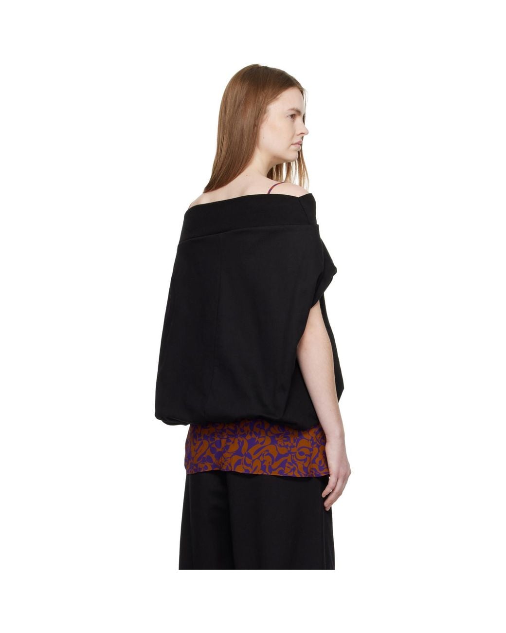 Dries Van Noten Black Cocoon Sweatshirt