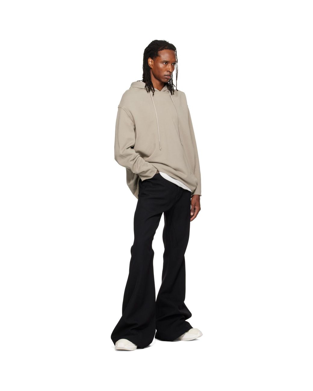Rick Owens Gray Taupe Tower Jumbolace Abstract Sneakers for men