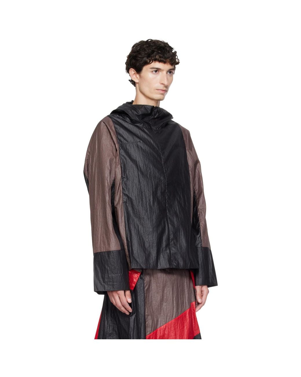 Kiko Kostadinov Black Tomelilla Stripe Jacket for men