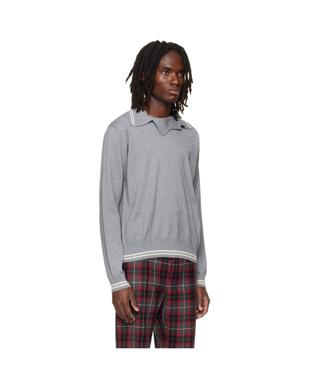 Vivienne Westwood Gray Doubletake Polo for men