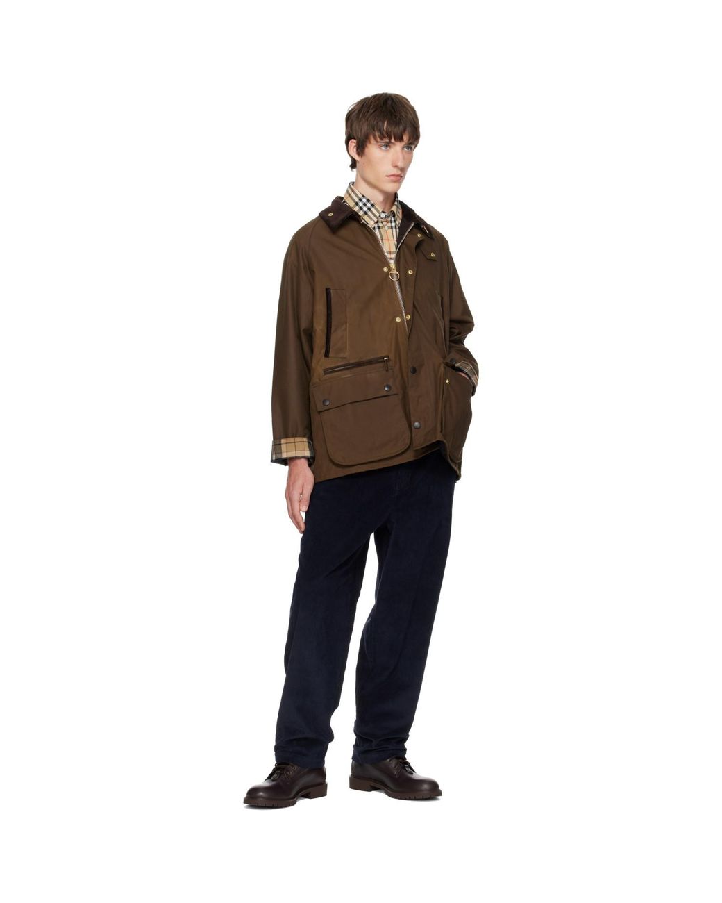 Barbour Brown Icons Bedale Waxed Jacket for men