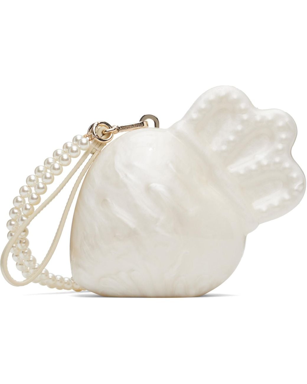 Simone Rocha White Crossbody Claddagh Bag for men