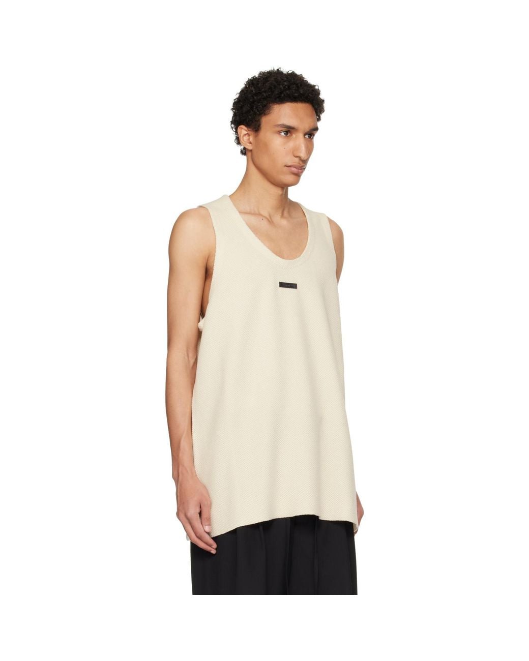 Fear Of God Natural Off- Knitted Tank Top for men