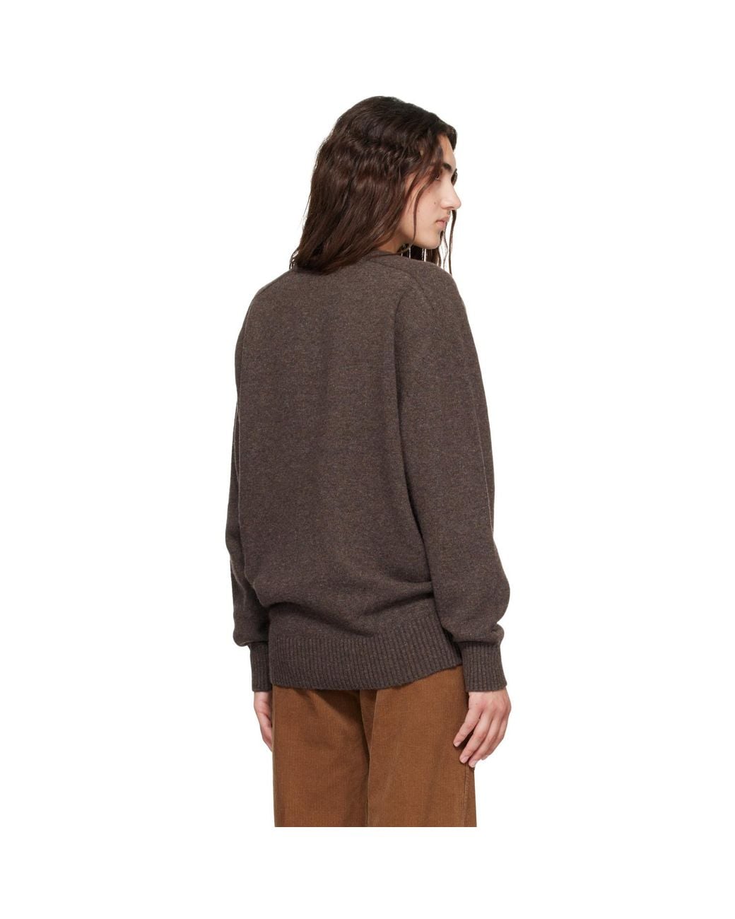 NOTHING WRITTEN Brown Carna V-Neck Sweater