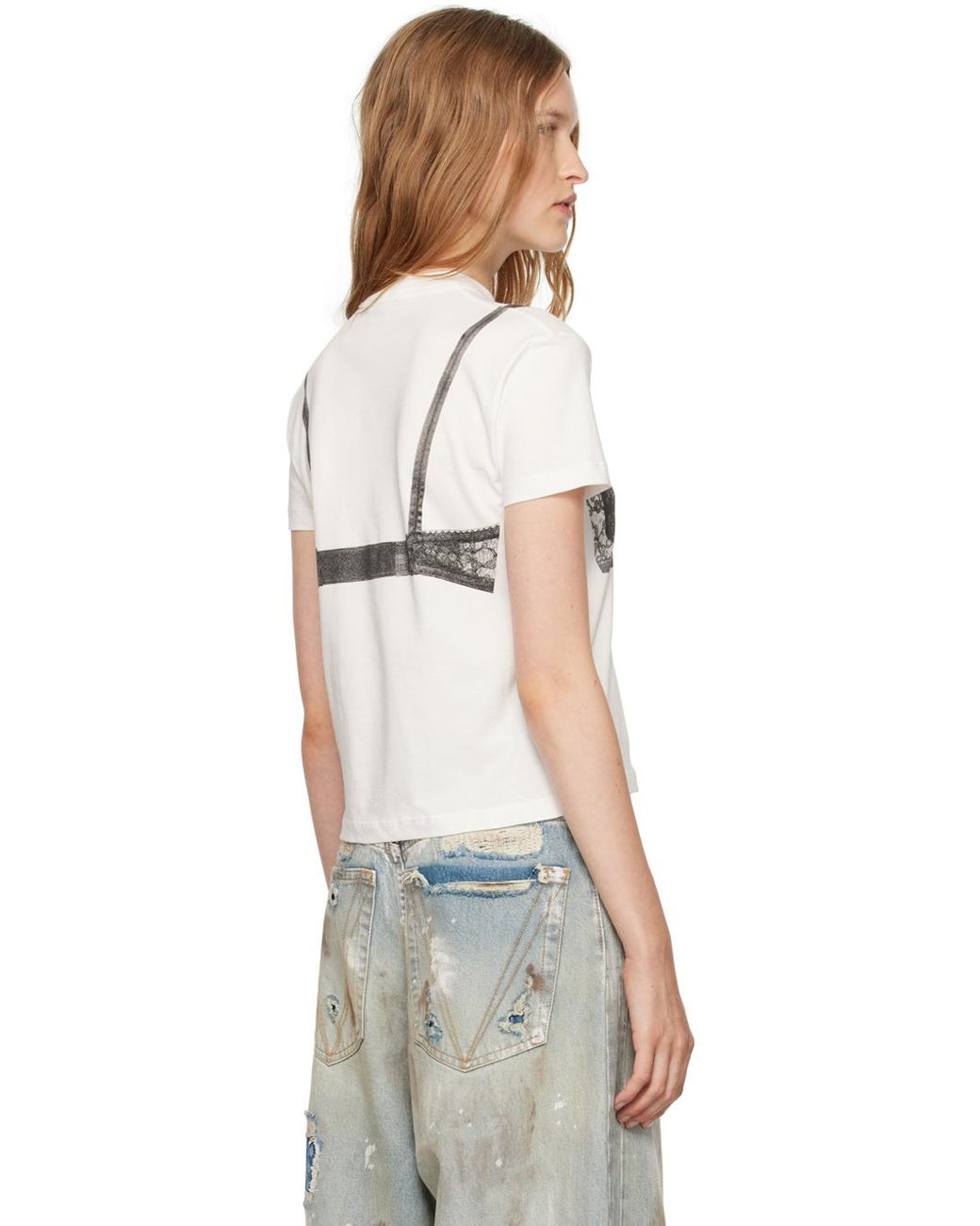VAQUERA Bra T-Shirt in Black | Lyst