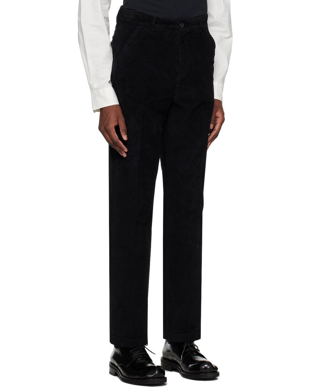 【関税込み】OUR LEGACY ブラック Chino 22 トラウザーズ OUR LEGACY: ブラック Chino 22 トラウザーズ | SSENSE 日本