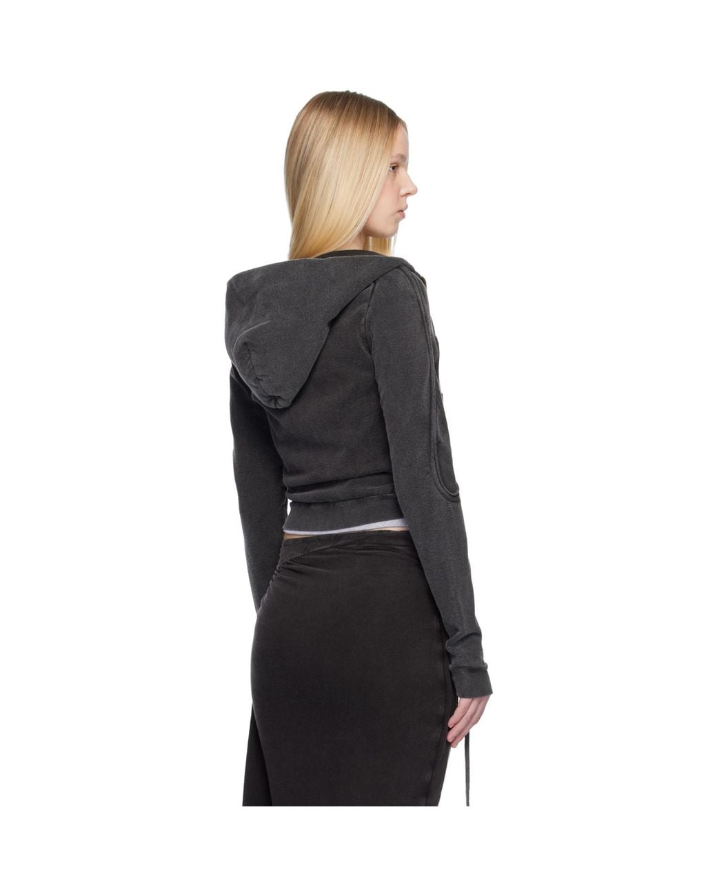 OTTOLINGER Black Fitted Zip Hoodie