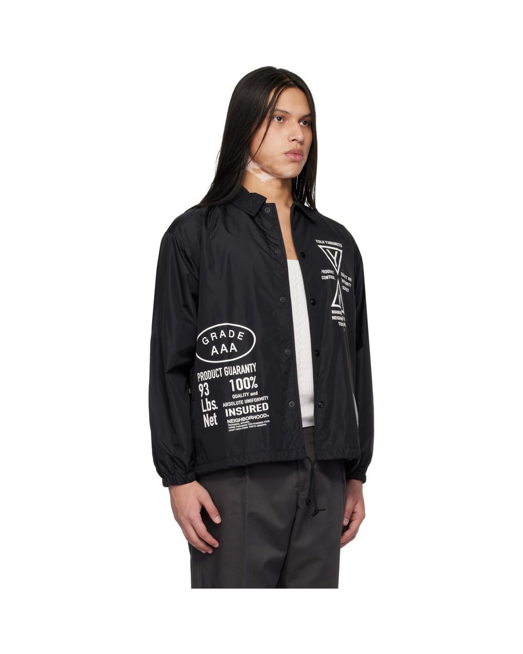 Yohji Yamamoto Black Neighborhood Edition Windbreaker Jacket for men