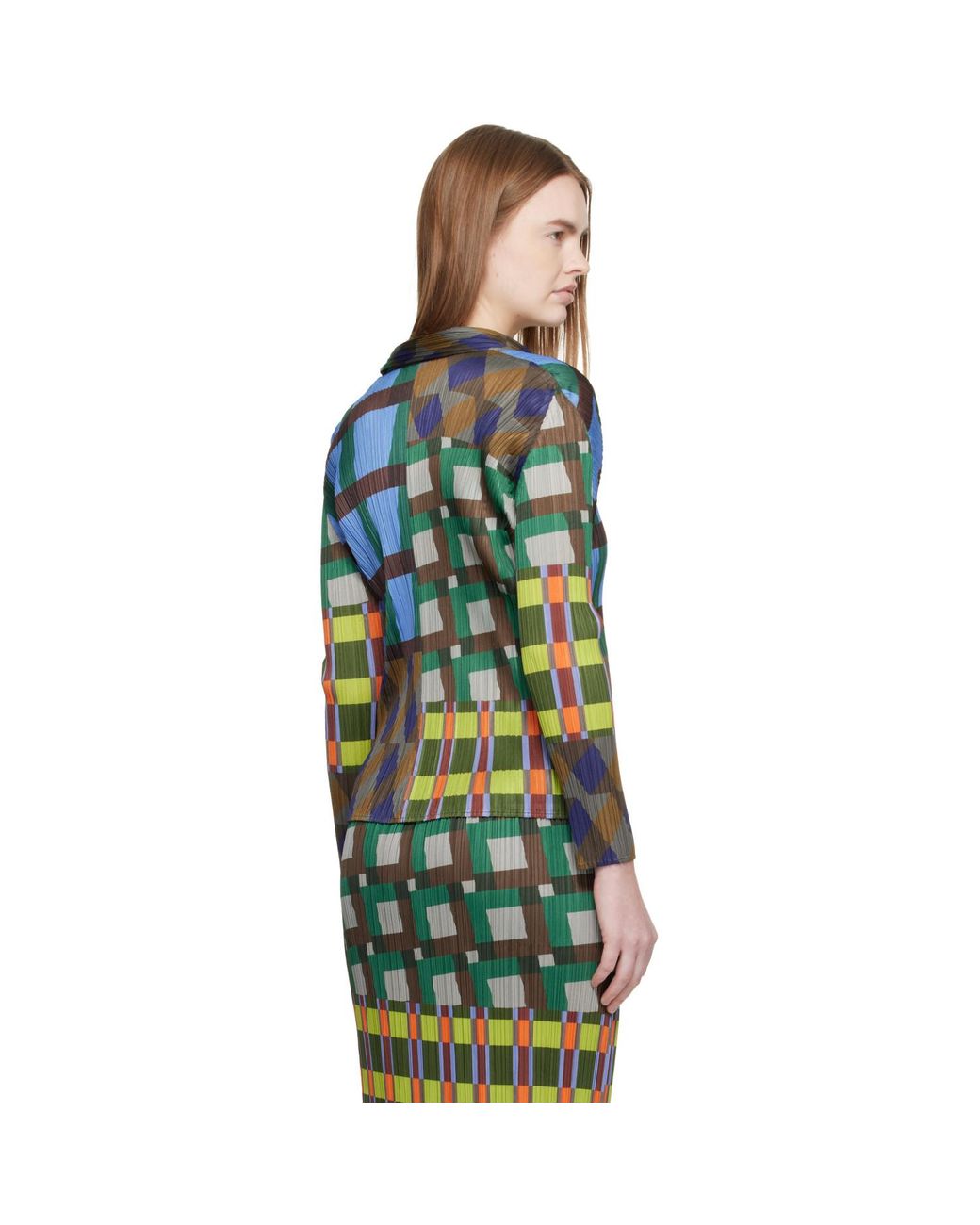 Pleats Please Issey Miyake Blue Harmony Blouse