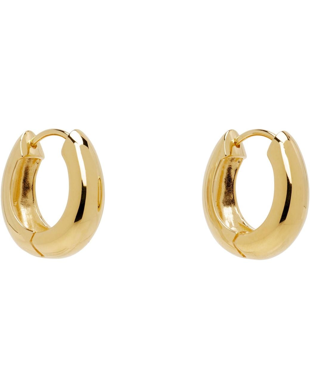 Sophie Buhai Black Slim Hinged Hoop Earrings