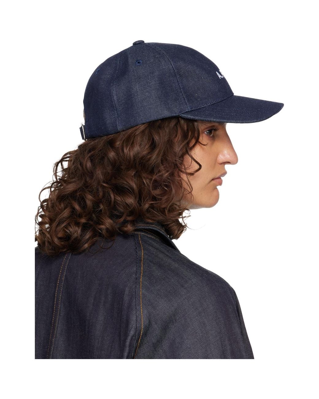 A.P.C. Blue Charlie Baseball Cap