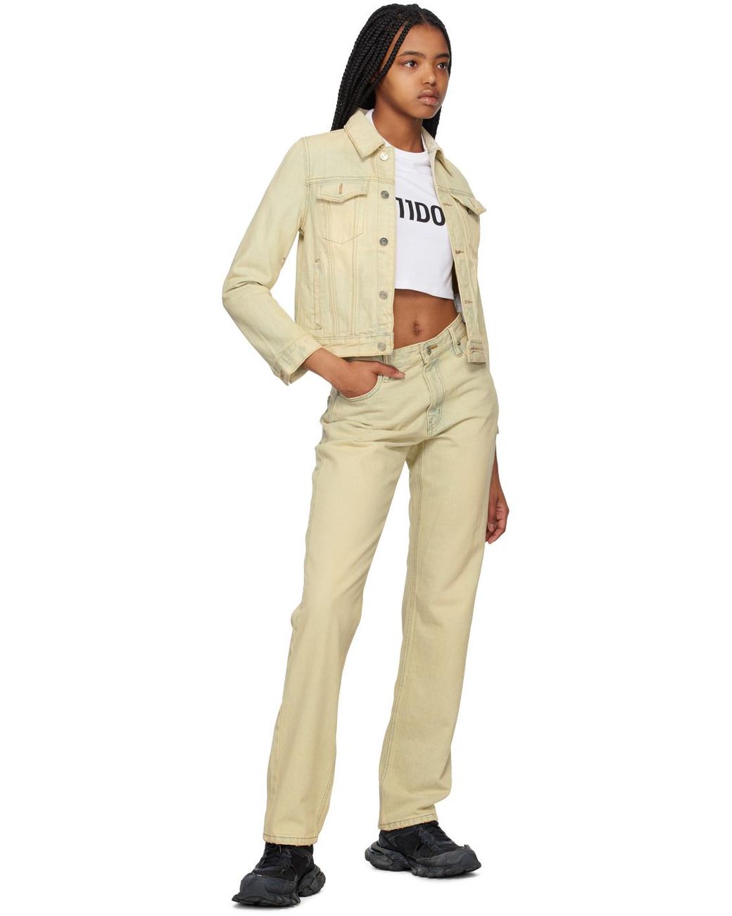 we11done Natural Straight-Leg Jeans