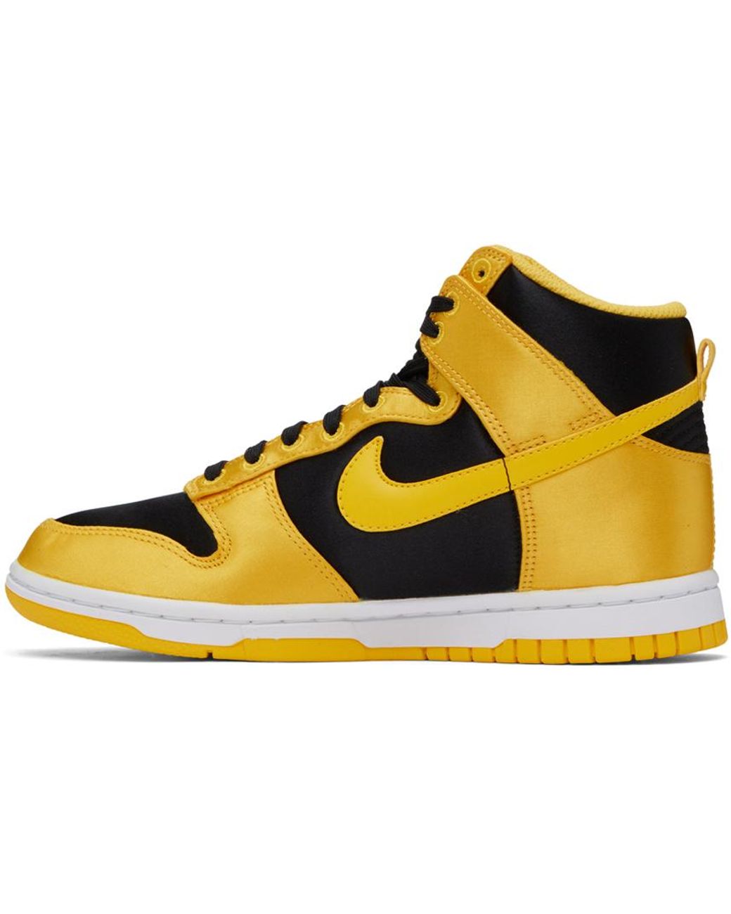 Nike Yellow & Black Dunk High Sneakers | Lyst