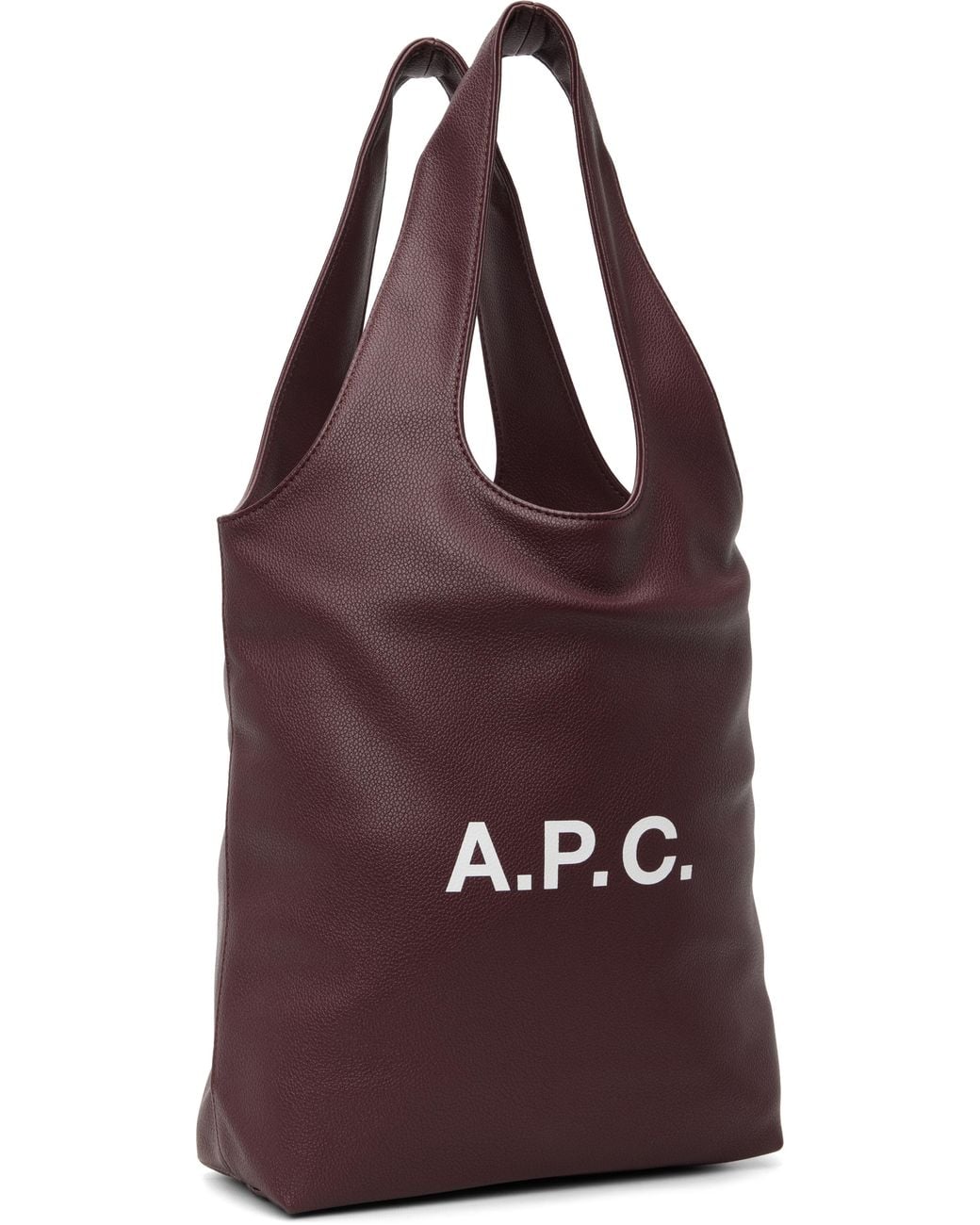 A.P.C. Red Burgundy Ninon Small Tote for men