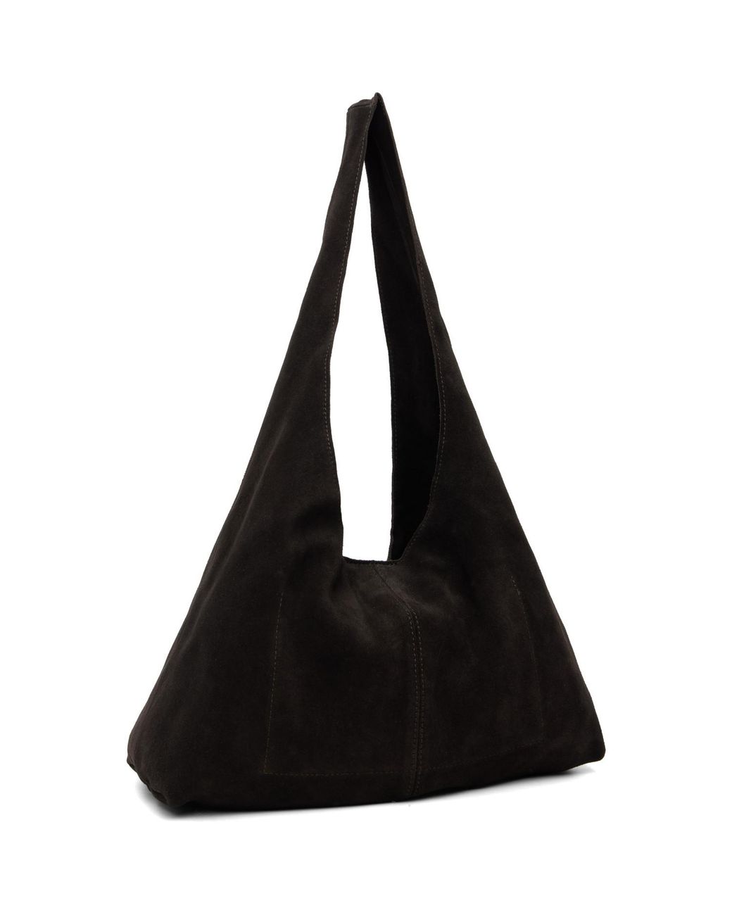 St. Agni Black Suede Soft Bag