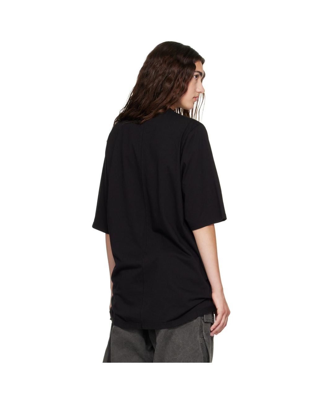 Rick Owens Black Tower Jumbo S/S T-Shirt