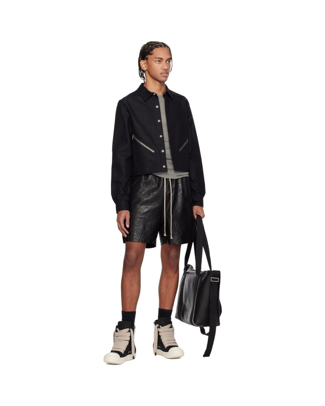 Rick Owens Black Temple Tour Alice Shirt for men